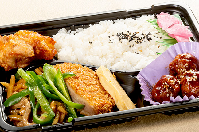 青椒肉絲弁当